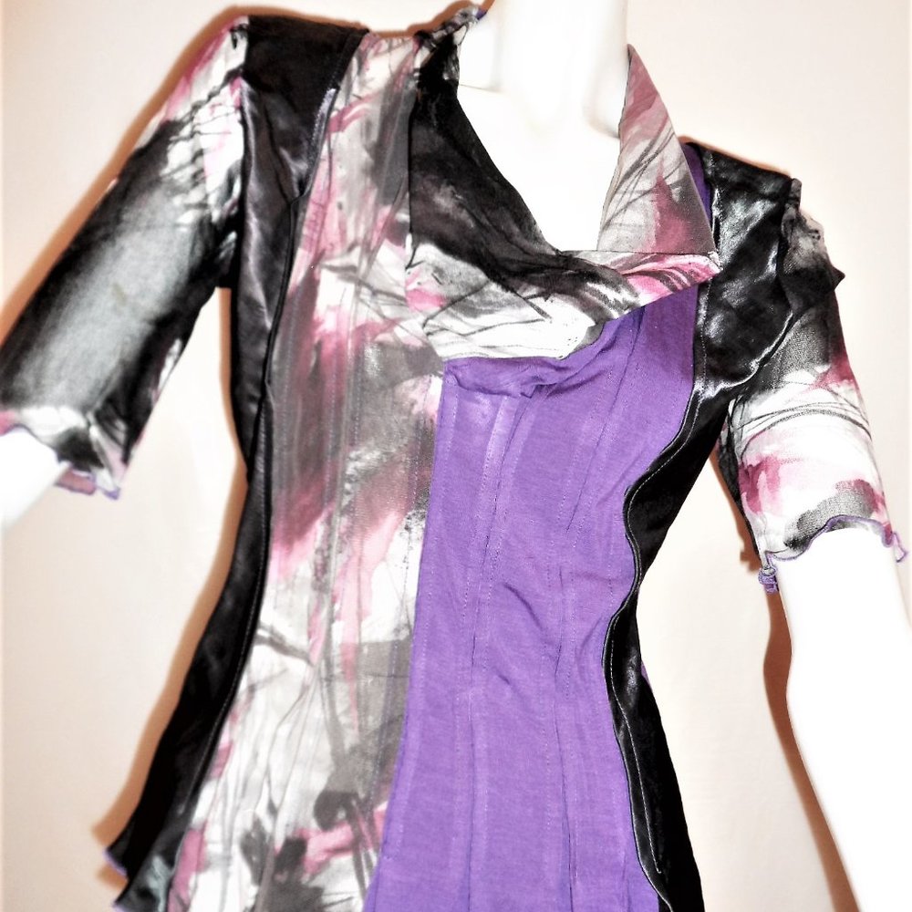 VASSALLI TOP MADE-IN-ITALY  SILK/VOILE/    NWT